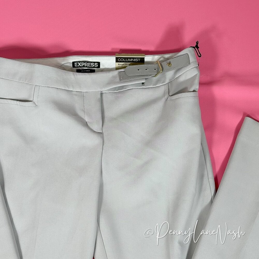 NWT Express Columnist Barely Boot Low Rise Pant Size 0R Gray - Picture 4 of 12